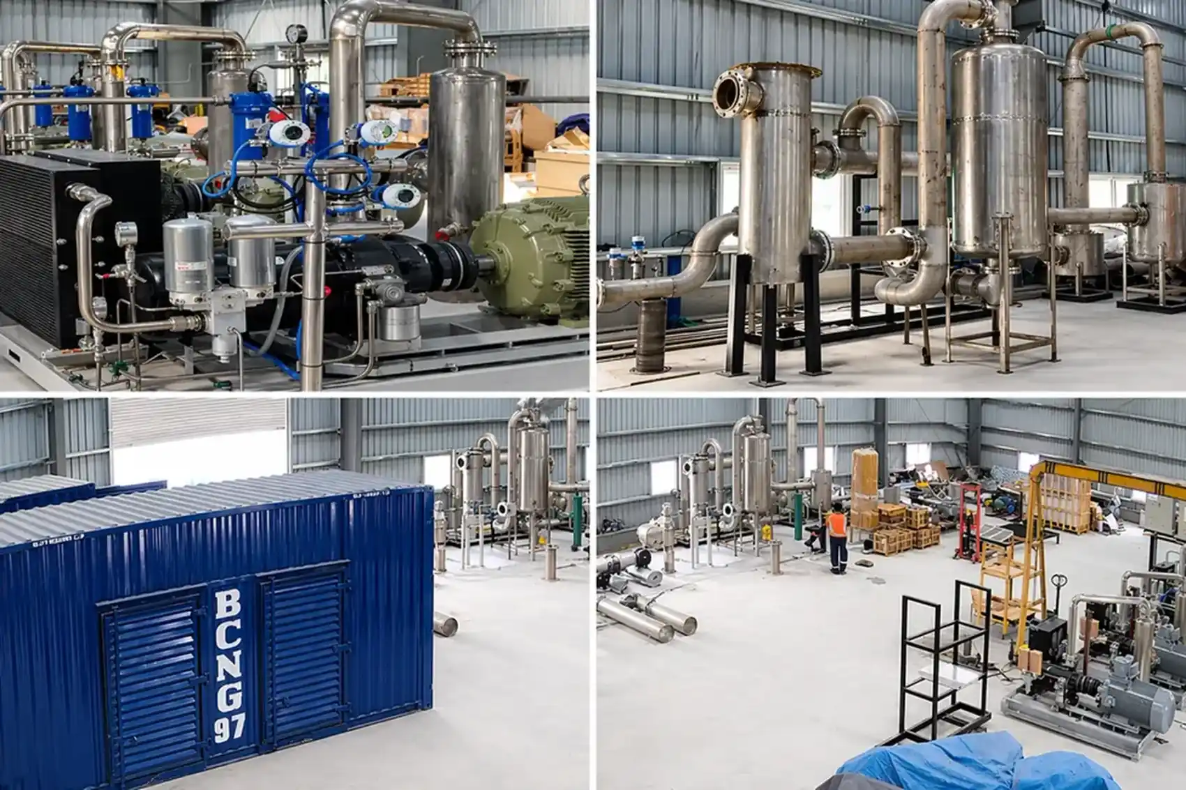 Bharat Bioenergy membrane-based biogas purification and scrubbing tower