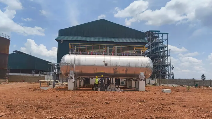 Horizontal storage tank installation