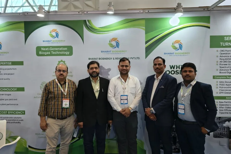 Bharat Bioenergy & Renewable team at an industry exhibition booth