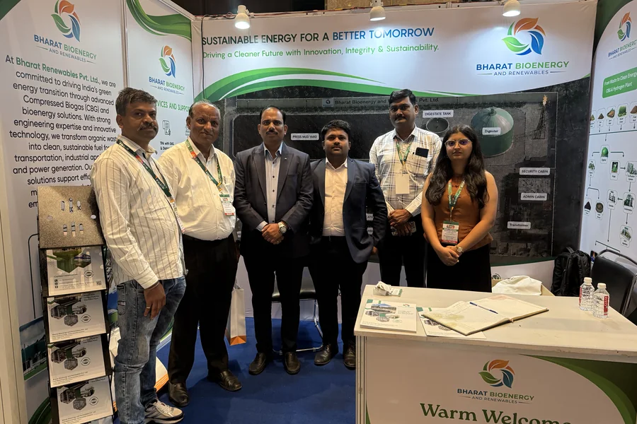Bharat Bioenergy & Renewable team at their exhibition booth